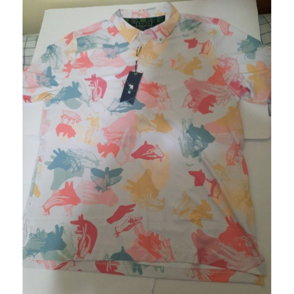 William Murray Golf Other - William Murray Golf "Happy Hands Club" Polo Shirt White Mens  X Large Xl New